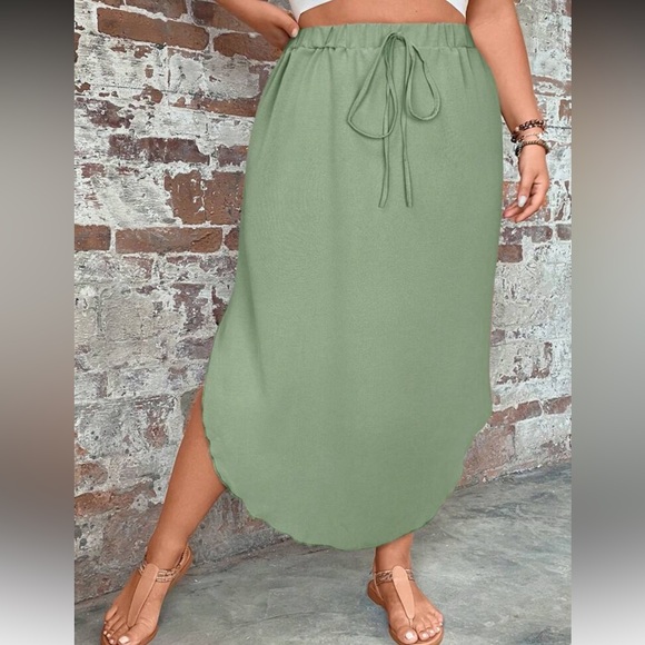 Elegant Dusty Blue  Women's Skirt - Picture 13 of 16